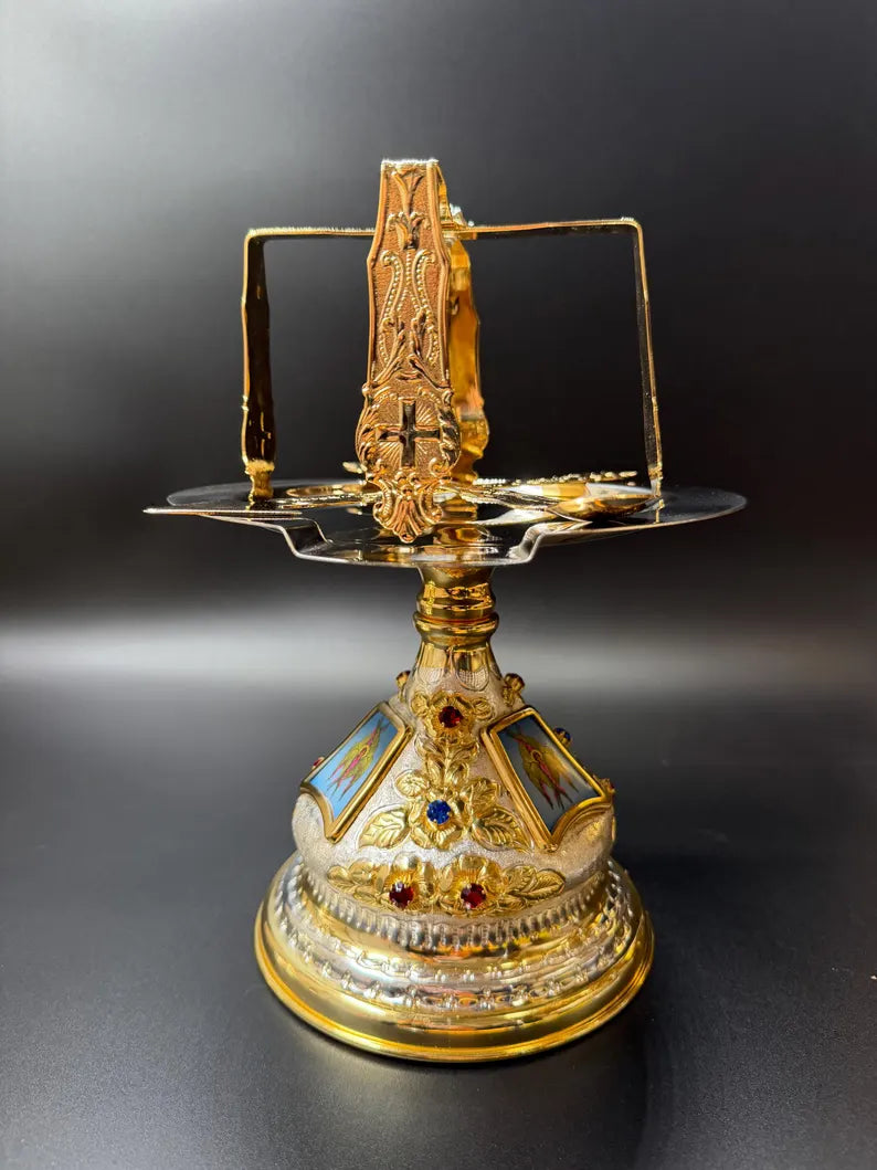 Ensemble de calices liturgiques fabriqués à la main