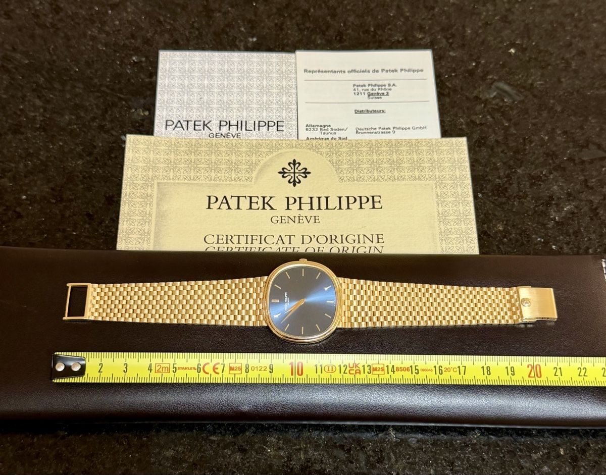 Montre Patek Philippe Ellipse Jumbo en or jaune 18 carats