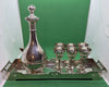 Ancien service à liqueur en argent massif