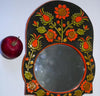 Miroir mural vintage retable en céramique émaillée