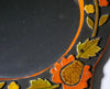 Miroir mural vintage retable en céramique émaillée