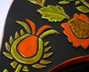 Miroir mural vintage retable en céramique émaillée