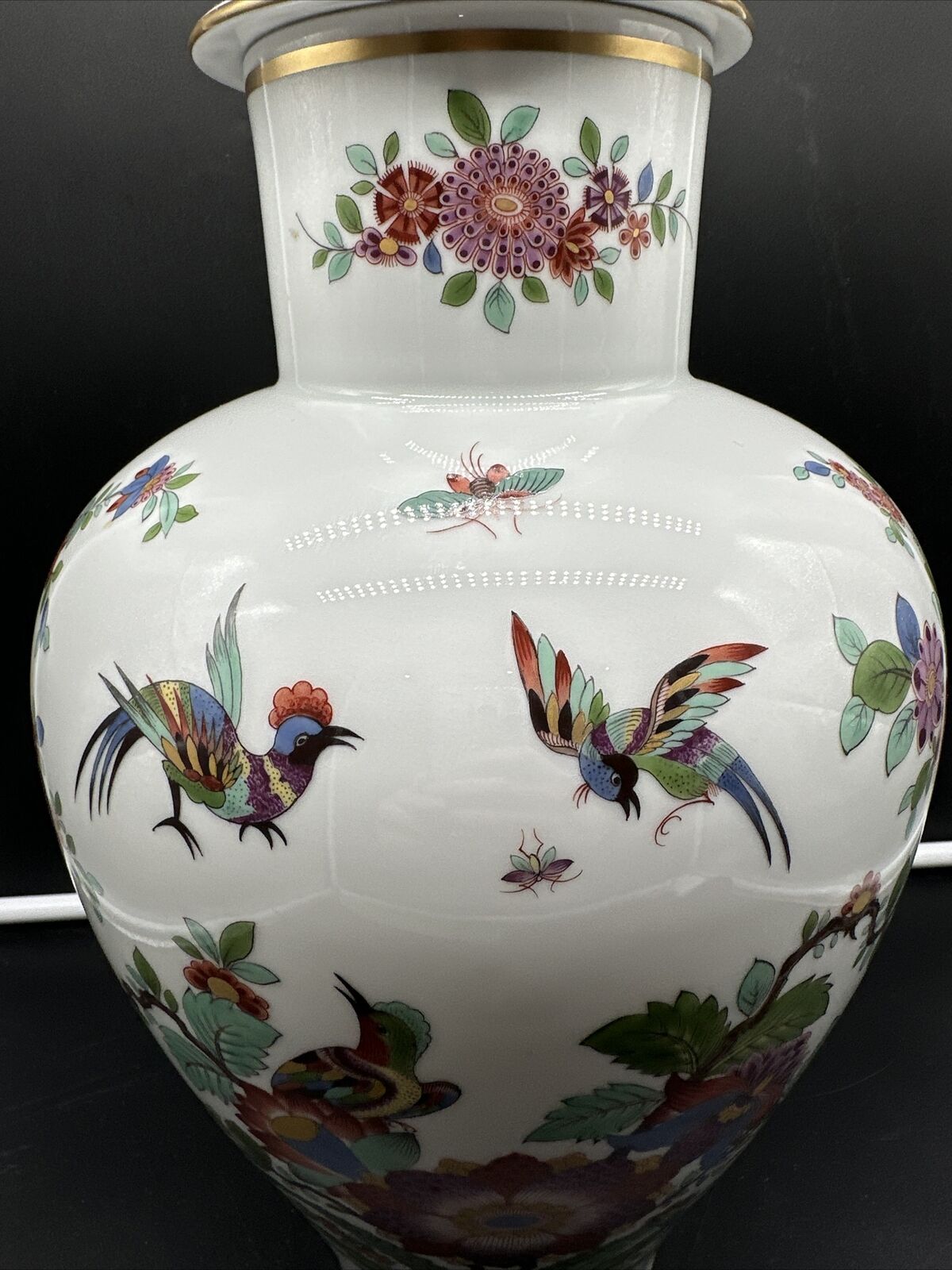 Grande vase à couvercle Meissen