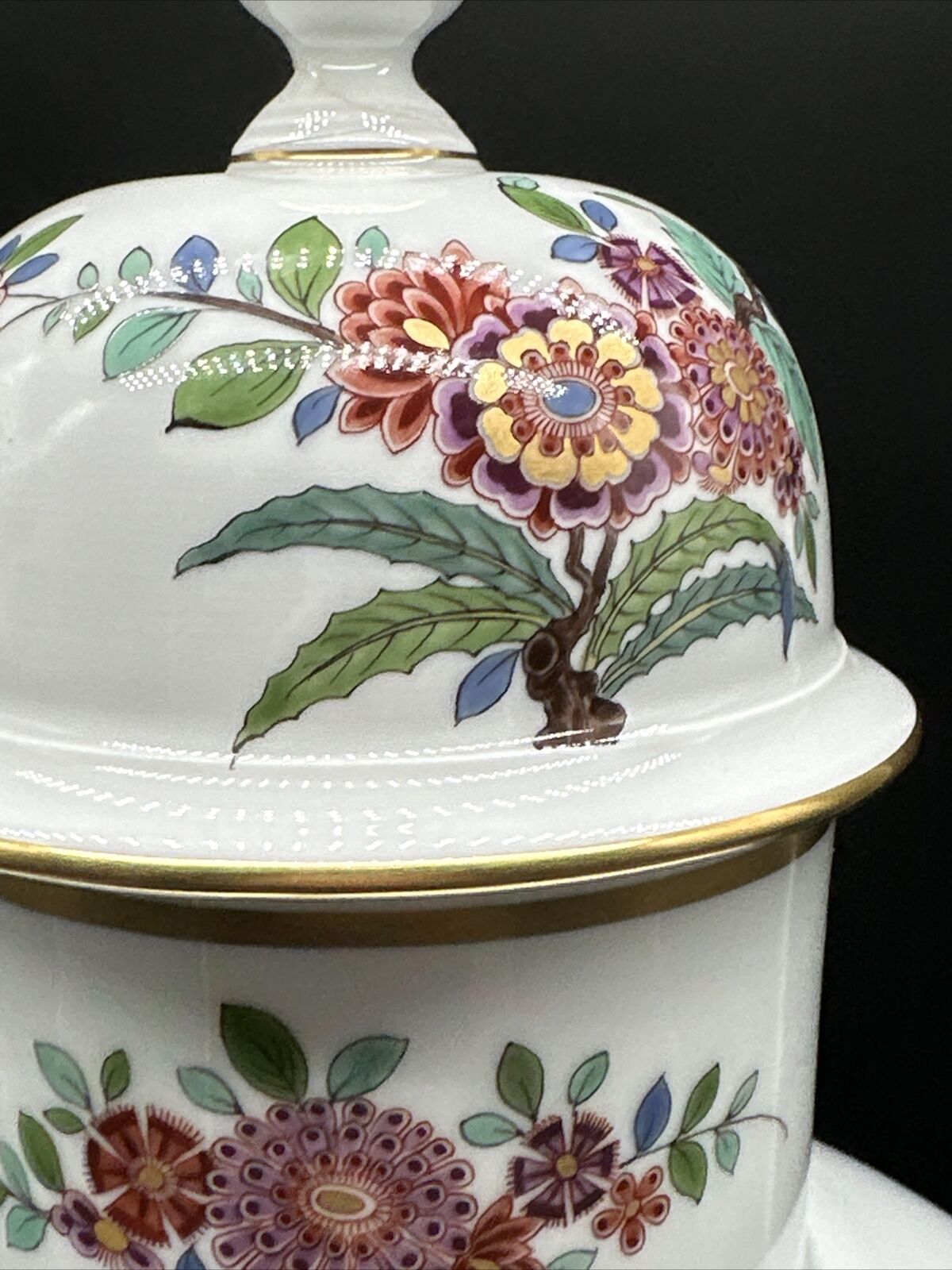 Grande vase à couvercle Meissen