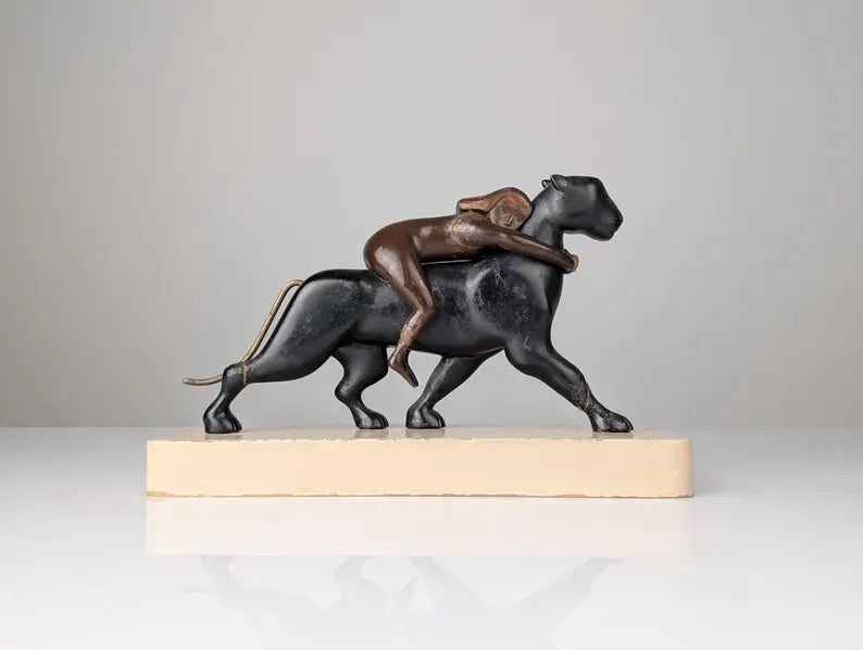 Sculpture Ariane et la Panthère 1920