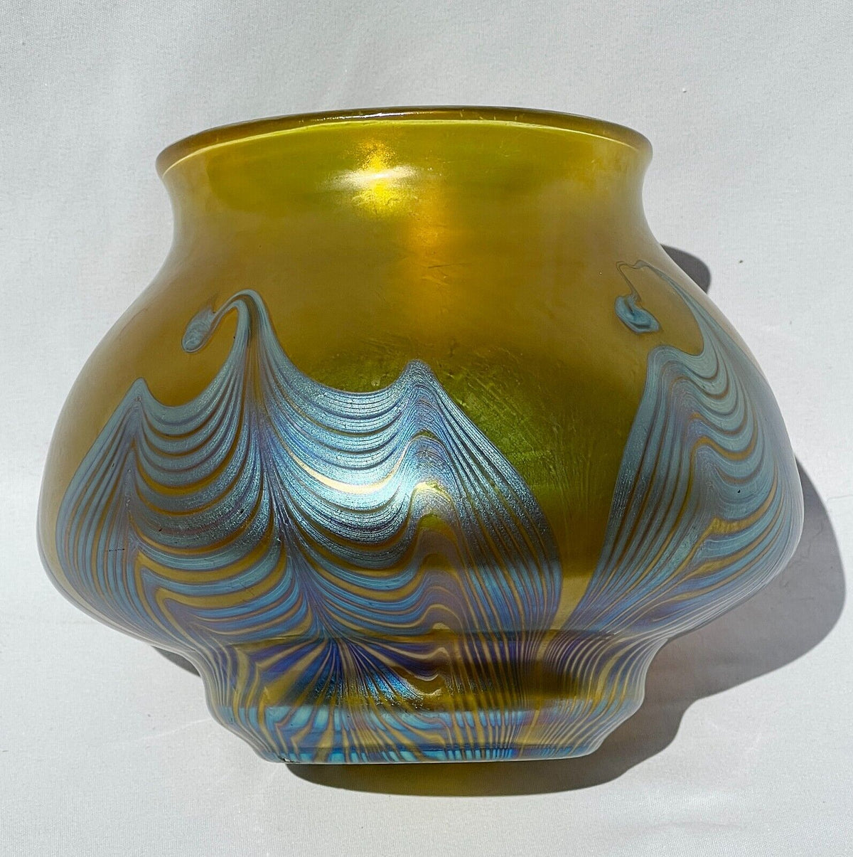 Vase vintage bohème irisé