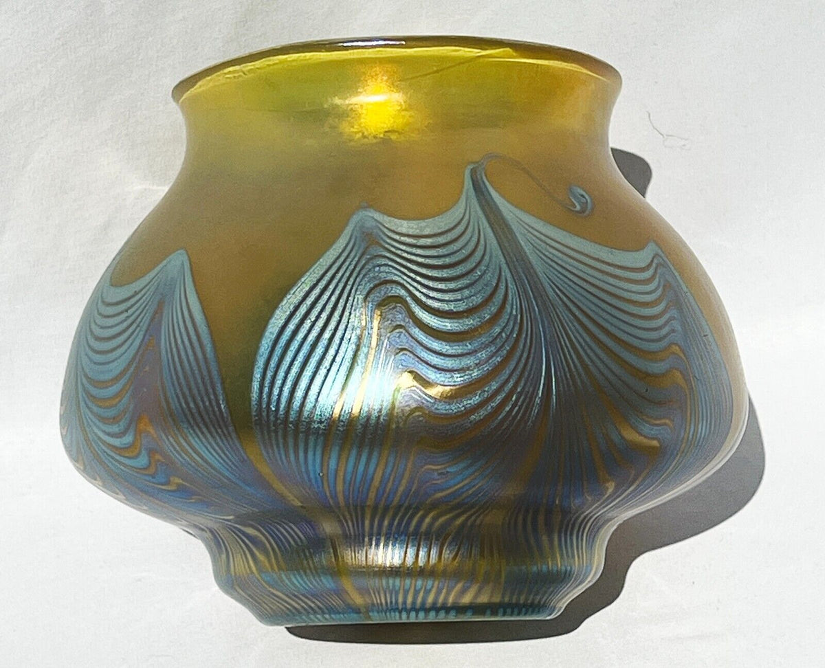 Vase vintage bohème irisé