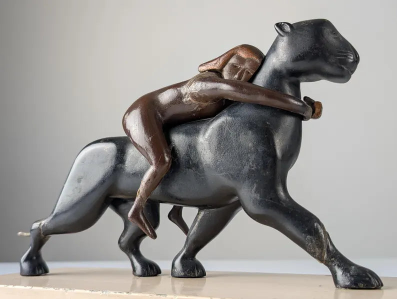 Sculpture Ariane et la Panthère 1920