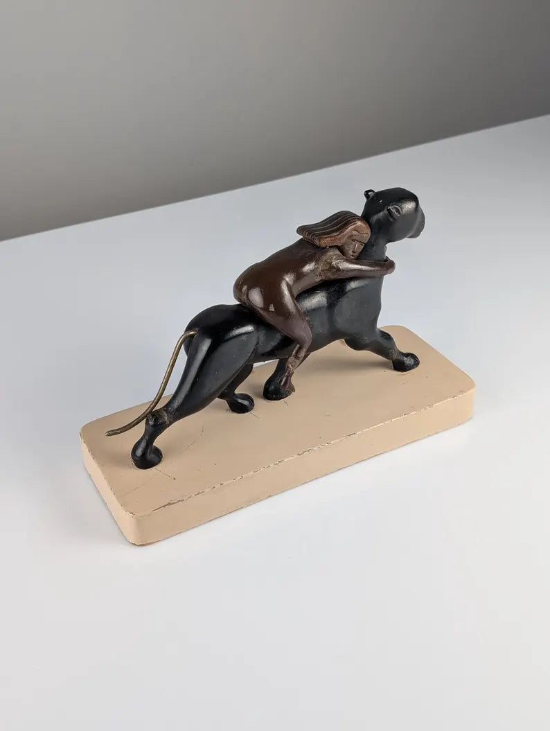 Sculpture Ariane et la Panthère 1920