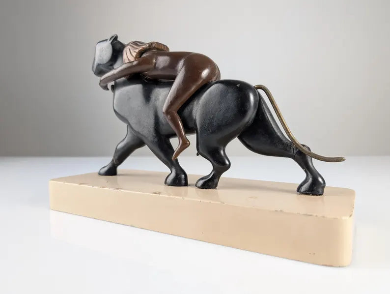 Sculpture Ariane et la Panthère 1920