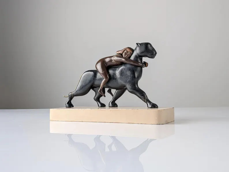 Sculpture Ariane et la Panthère 1920
