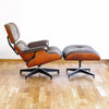 Fauteuil Lounge Chair Marron de Charles & Ray Eames - Herman Miller - Vintage 1970