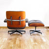 Fauteuil Lounge Chair Marron de Charles & Ray Eames - Herman Miller - Vintage 1970