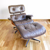 Fauteuil Lounge Chair Marron de Charles & Ray Eames - Herman Miller - Vintage 1970