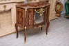 Commode antique en bois marqueté