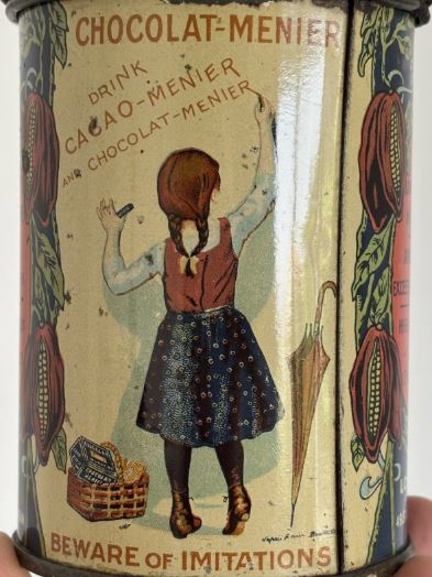 Boite publicitaire chocolat menier