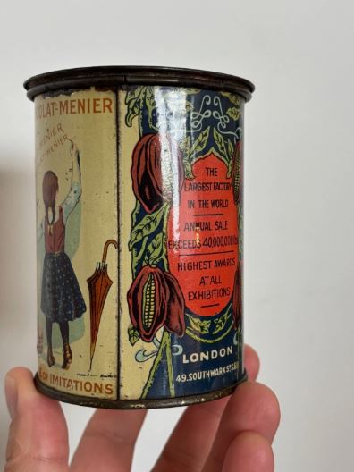 Boite publicitaire chocolat menier