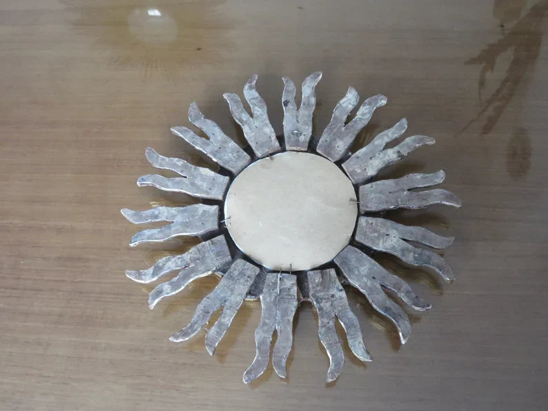 Ancien miroir soleil mural