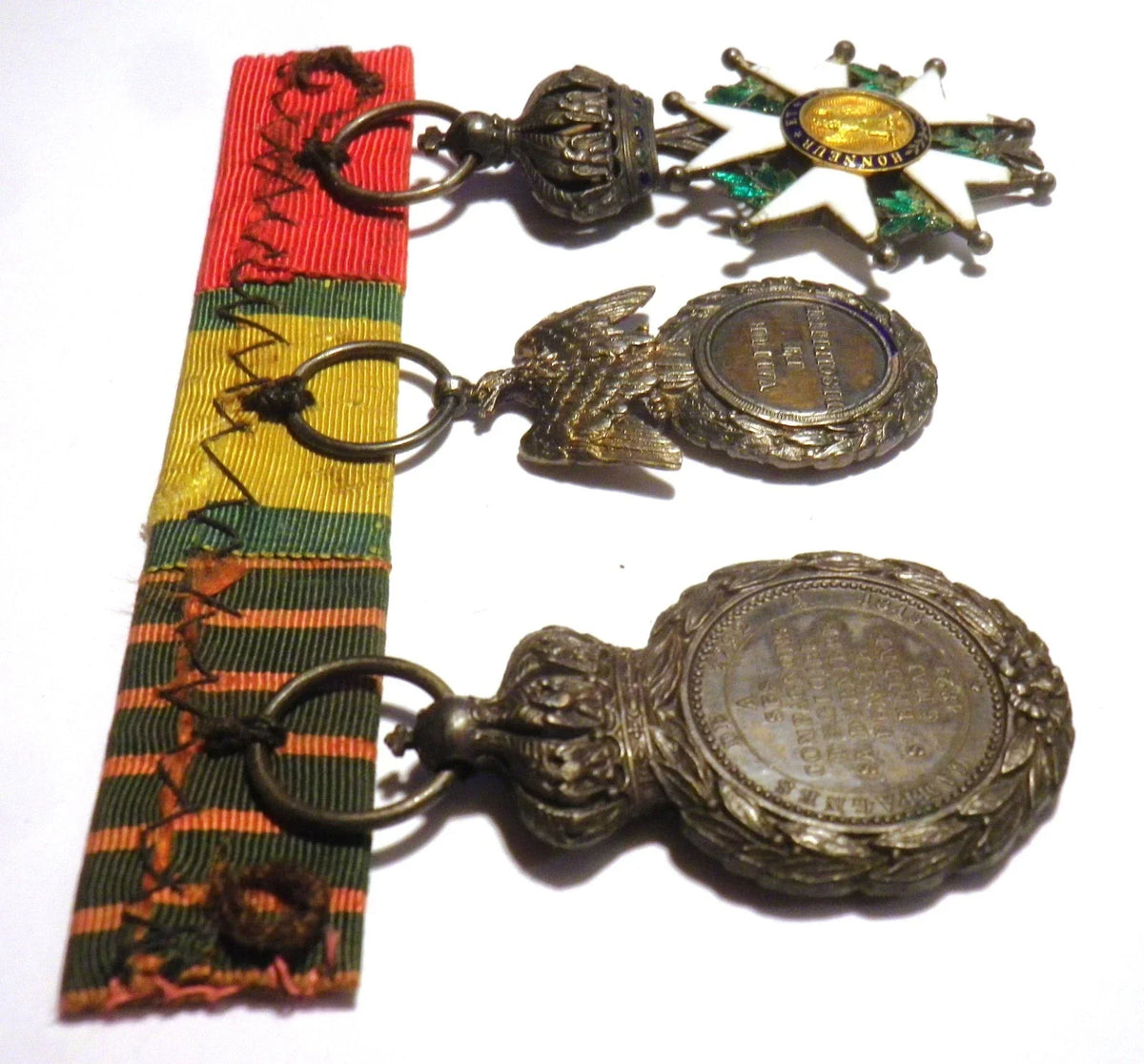 Médaille militaire sainte hélène empire napoléon argent or