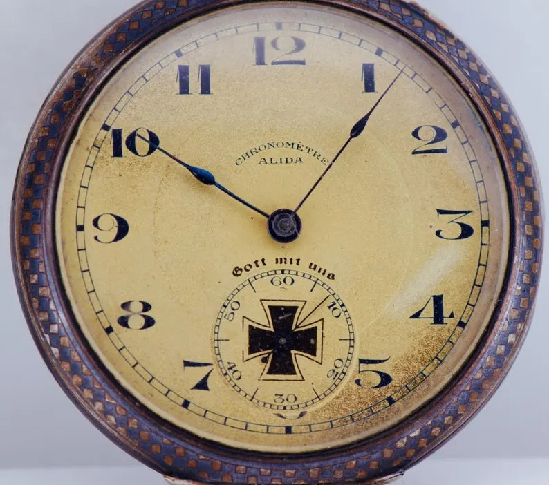 Montre de poche alida chronomètre ww1