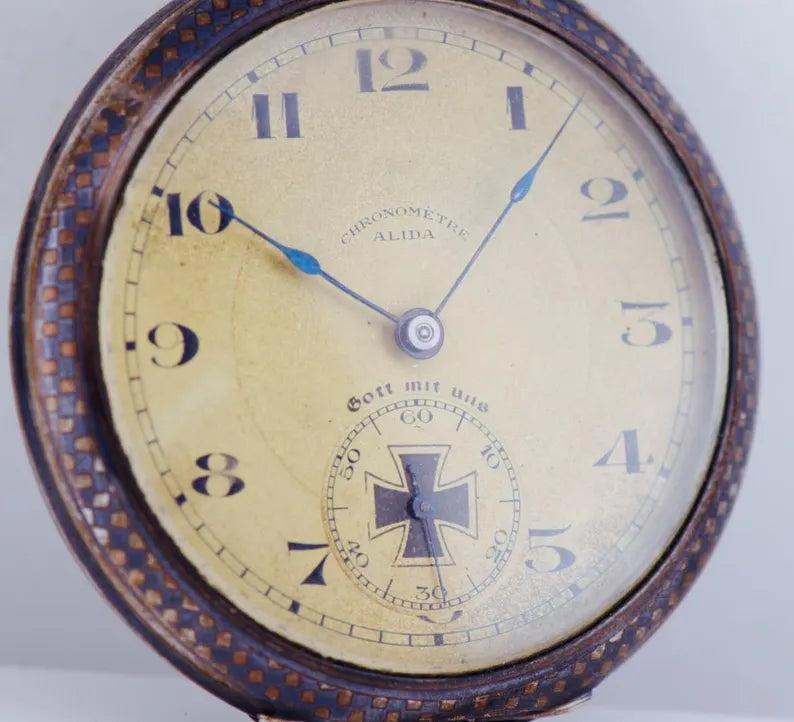 Montre de poche alida chronomètre ww1