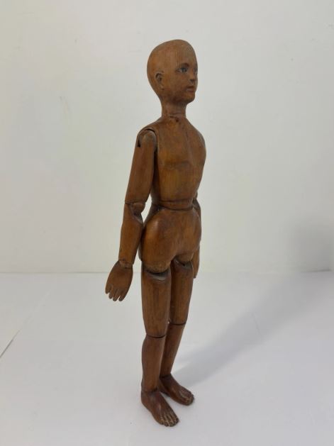 Mannequin ancien d'artiste articulé en bois