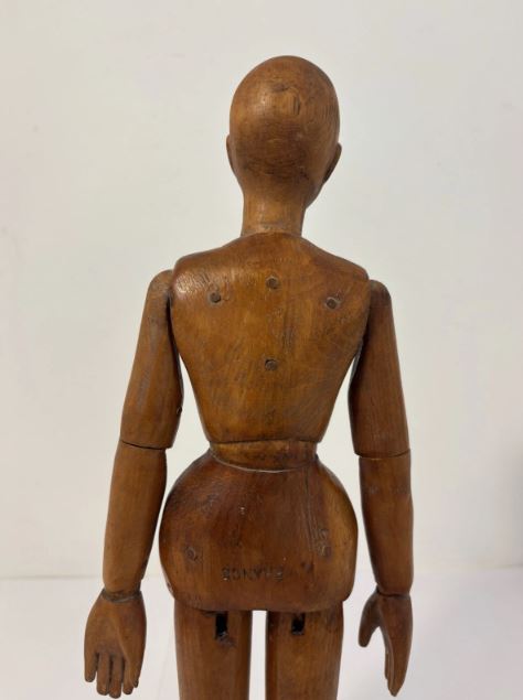 Mannequin ancien d'artiste articulé en bois
