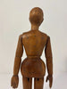 Mannequin ancien d'artiste articulé en bois