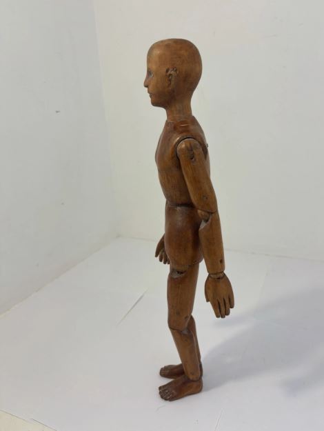 Mannequin ancien d'artiste articulé en bois