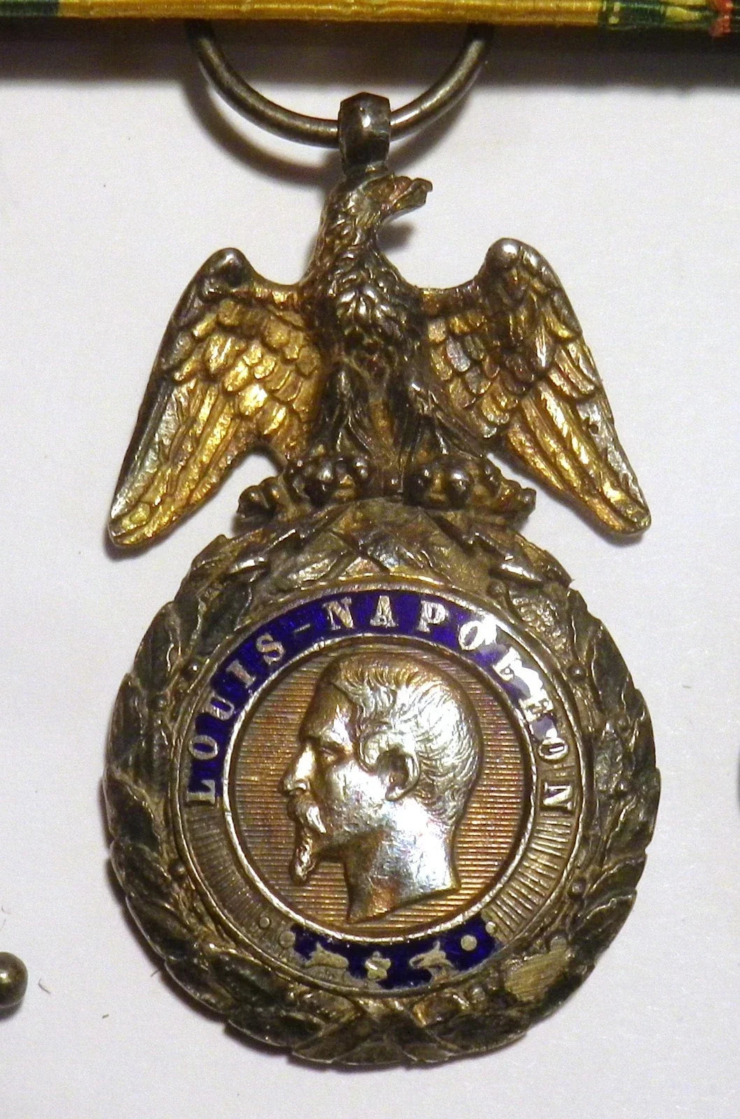 Médaille militaire sainte hélène empire napoléon argent or