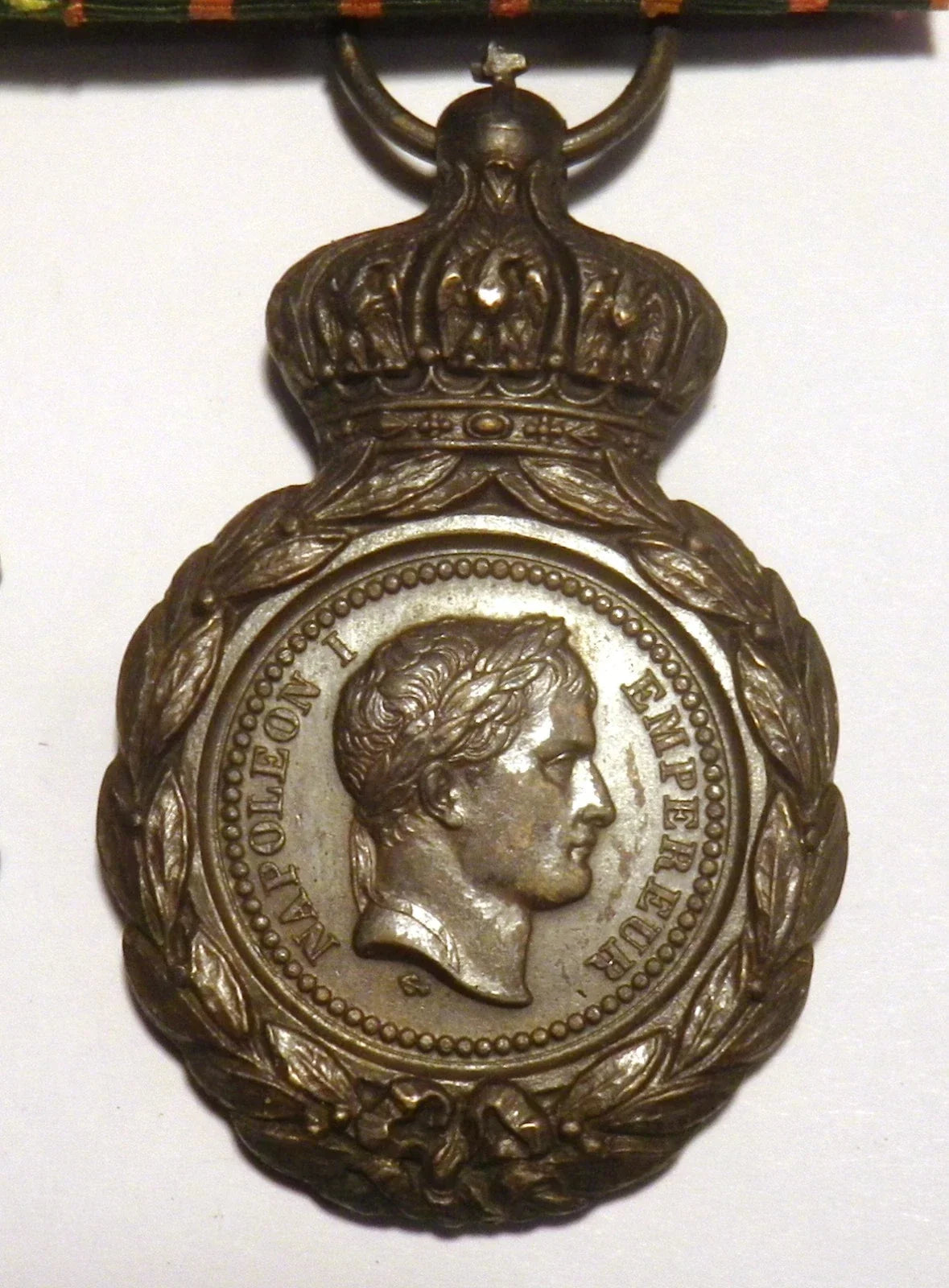 Médaille militaire sainte hélène empire napoléon argent or