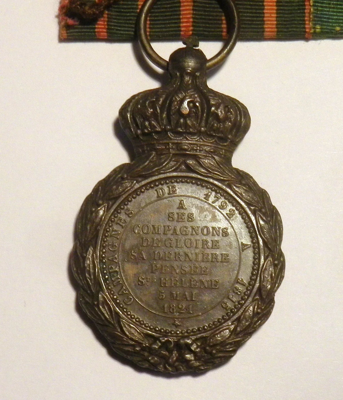 Médaille militaire sainte hélène empire napoléon argent or