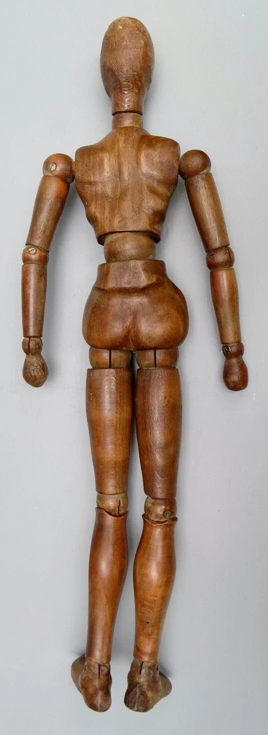 Mannequin d'artiste en bois féminin