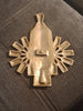 Ancienne plaque bronze publicitaire vins nicolas