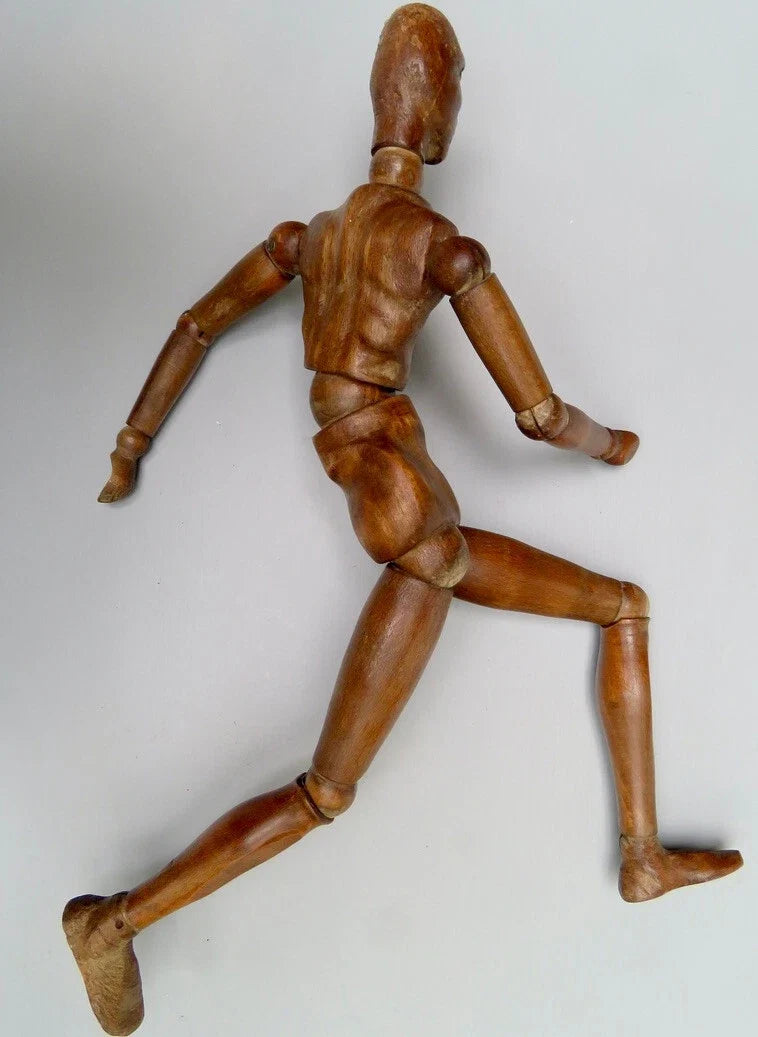 Mannequin d'artiste en bois féminin