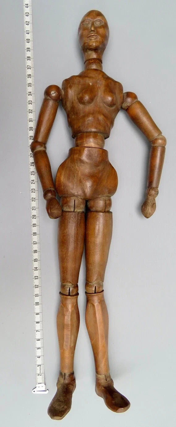 Mannequin d'artiste en bois féminin