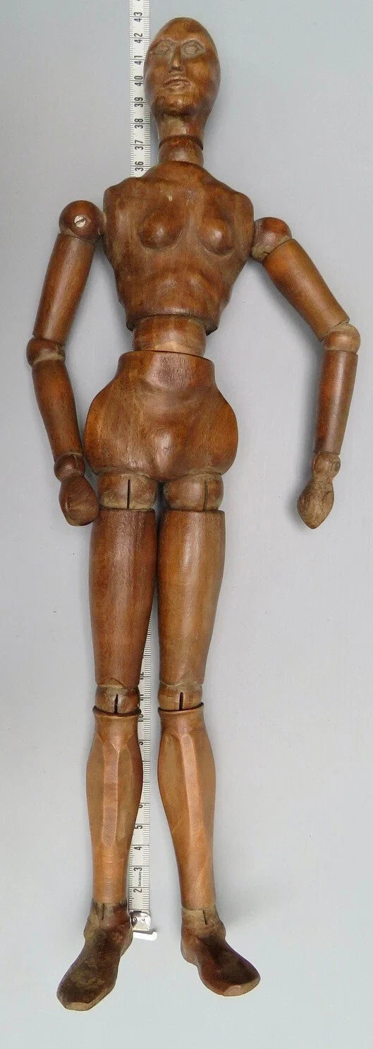 Mannequin d'artiste en bois féminin