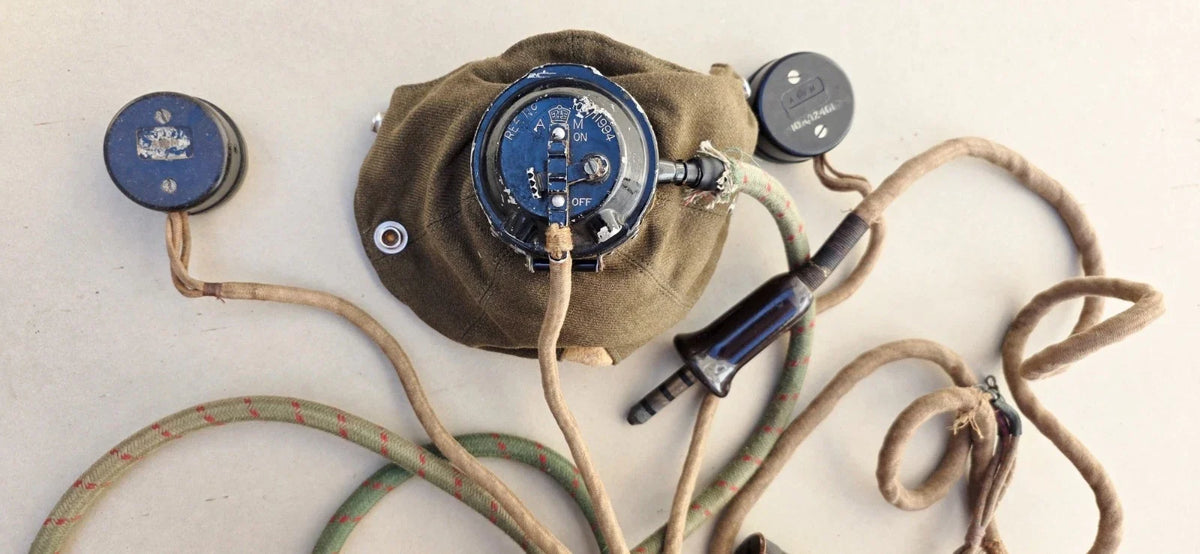 Masque à oxygène royal air force, datant de la seconde guerre mondiale