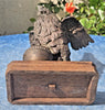 Statuette en bronze représentant un coq liberté
