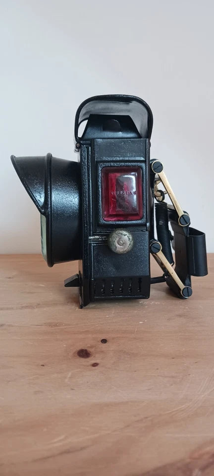 Ancienne lampe carbure de vélo de marque SAMUEL SNELL &amp; Cie BIRM
