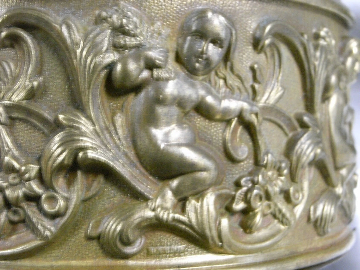 Paire de lampes Carcel anciennes en laiton,