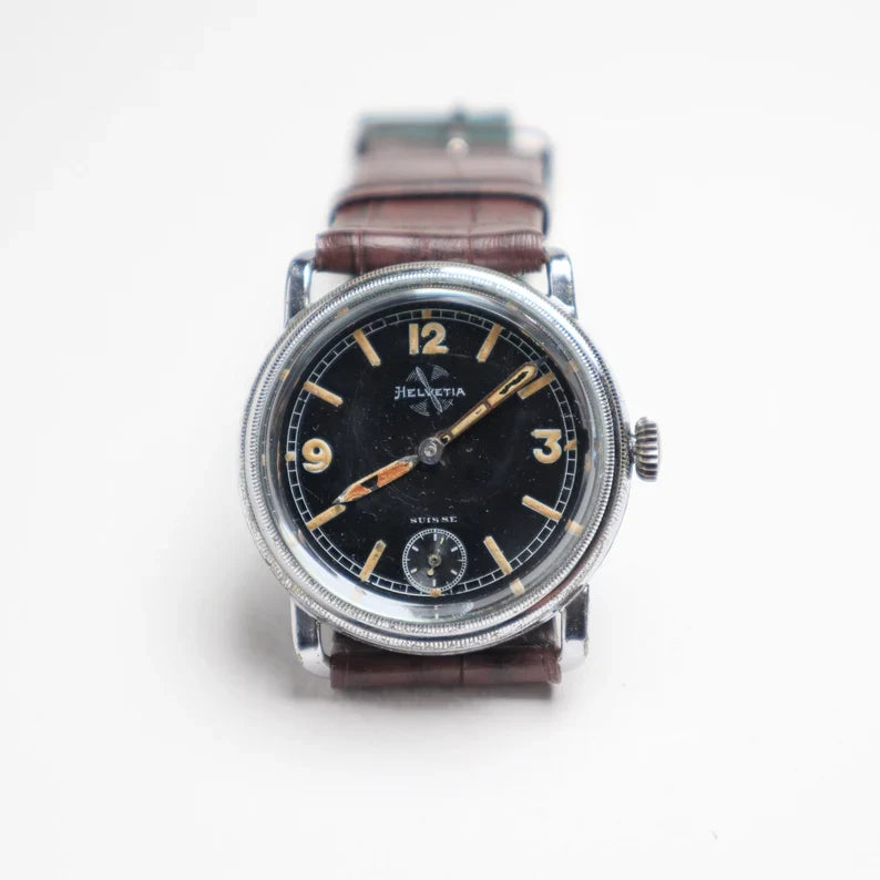 Montre-bracelet de pilote Helvetia seconde guerre mondiale