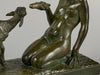 Sculpture en bronze jeune fille au chevreau circa 1926