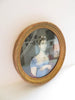 Tableau originale miniature du début du XIXeme siècle et représentant une femme