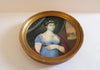 Tableau originale miniature du début du XIXeme siècle et représentant une femme