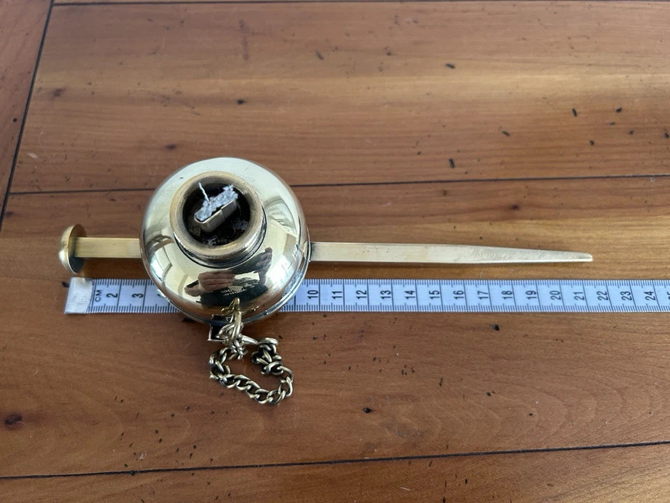 Lampe de mineur authentique d'époque