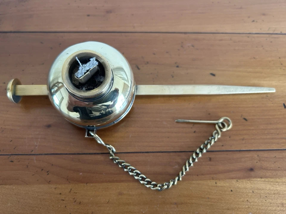 Lampe de mineur authentique d'époque