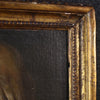 Tableau huile sur toile, portrait d'une jeune femme, rendu avec une grande délicatesse