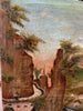 Peinture à l'huile ancienne d'époque Route d'Amden