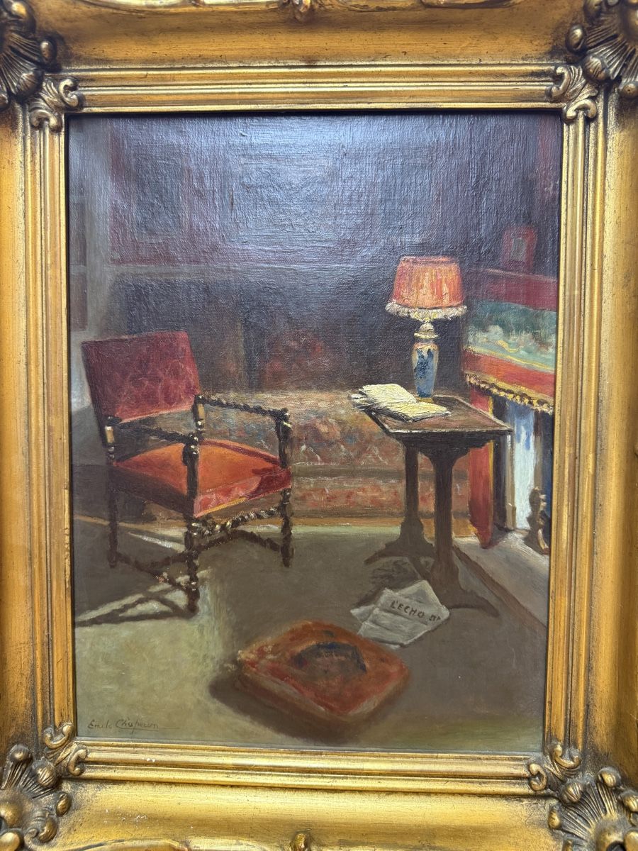 Toile ancienne nature morte authentique